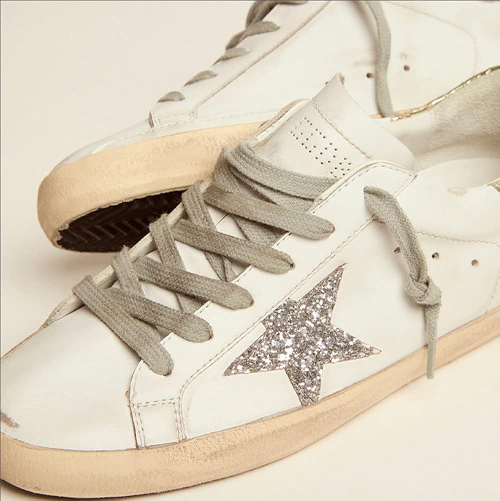Casual Sneakers for Women Leather Outdoor Trainers Comfortable Hard-Wearing Low Sport Shoes