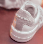 Sneakers for Women Minimalist Leather Trainers Comfortable Hard-Wearing Outdoor Low-top Sport Shoes