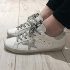 Women's Trainers Sneakers Leather Casual Walking Shoes Super Star Slide