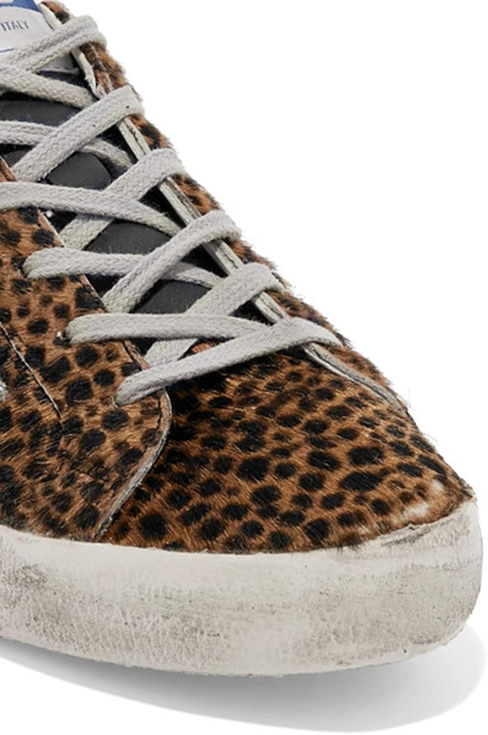 Women's Sports Sneakers Leather Leopard-Print Casual Shoes Slide