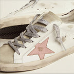 White Leather Sneakers for Men Classic Flat Trainers Retro Comfortable Lace-up Sport Shoes