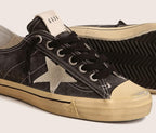 Retro Sneakers for Women Casual Lace-up Lightweight Sport Shoes Rubber Flat Trainers