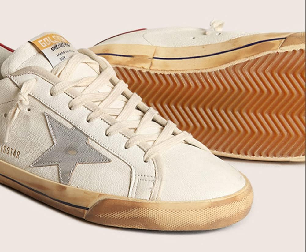 Womens Running Sneakers Casual Breathable Low-top Trainers Leather Camping Flat Sport Shoes