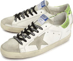 Women's Sneakers Retro Breathable Lightweight Non-Slip Sport Shoes Leather Flat Walking Trainers