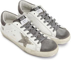 Fashion Sneakers for Women Retro Hard-Wearing Breathable Sport Shoes Casual Lace-up Flat Trainers