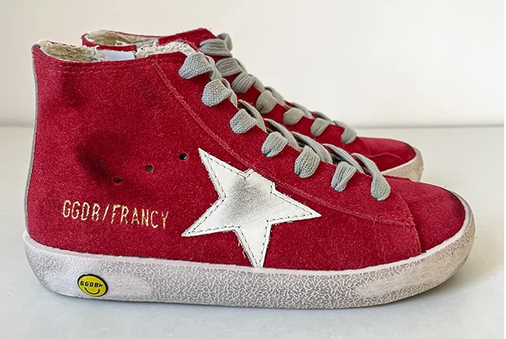 Casual Comfortable Rubber Flat Trainers Mens Walking Sneakers Retro High-top Sport Shoes