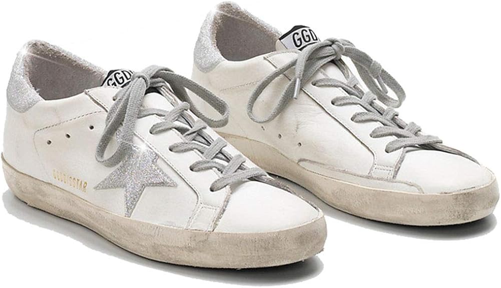 Women's Trainers Sneakers Leather Casual Walking Shoes Super Star Slide