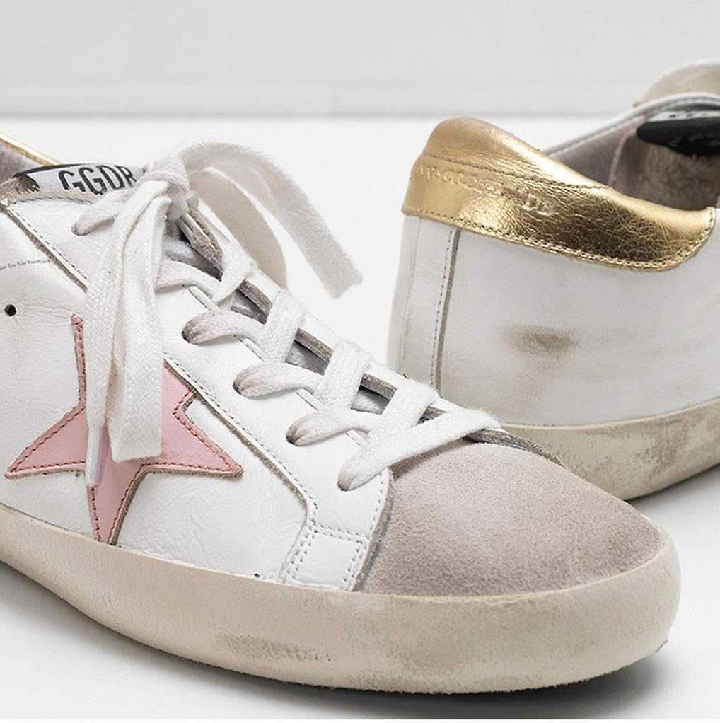 Women's Trainers Sneakers Leather Casual Walking Shoes Super Star Slide