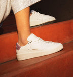 Sneakers for Women Minimalist Leather Trainers Comfortable Hard-Wearing Outdoor Low-top Sport Shoes
