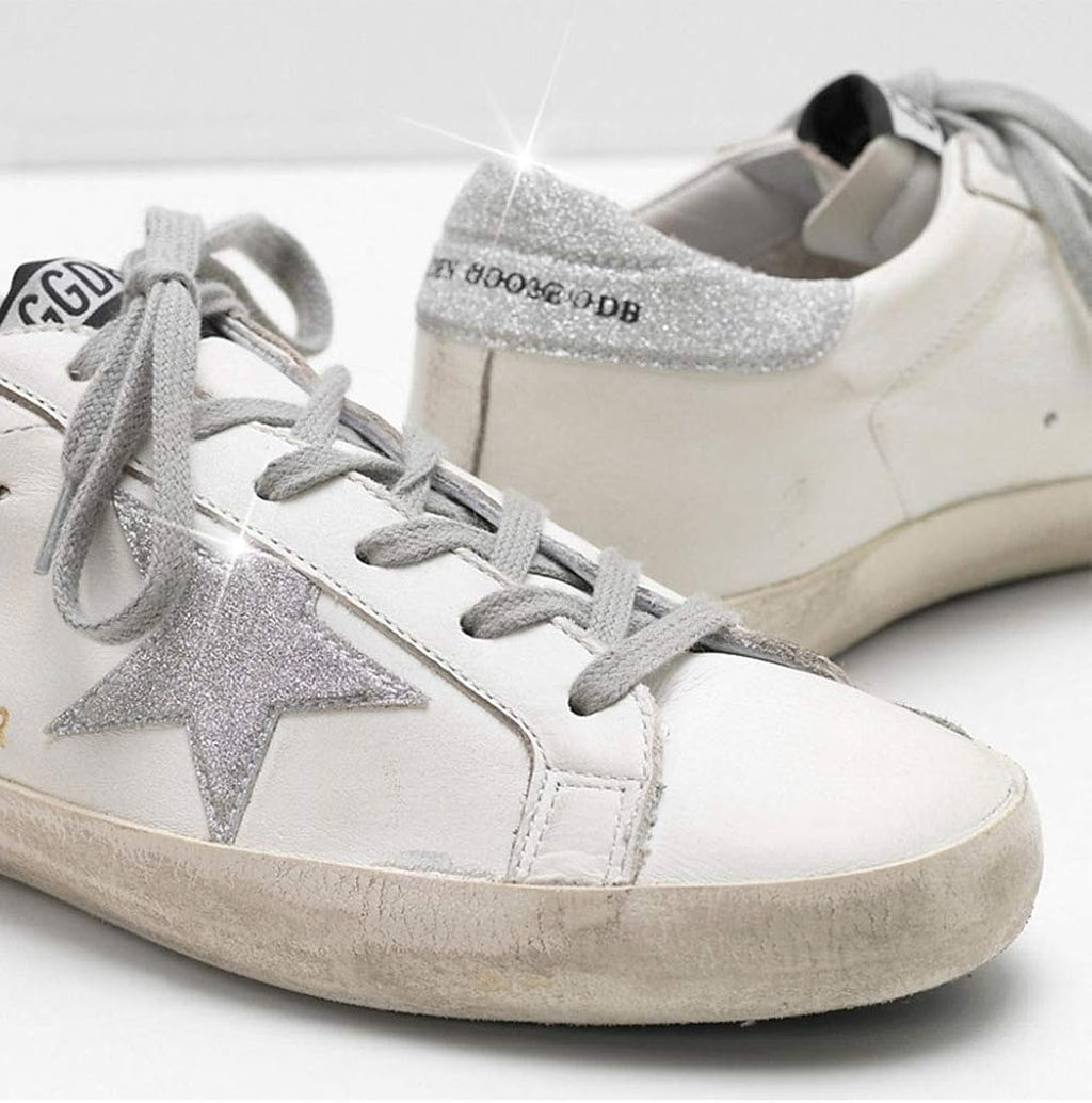 Women's Trainers Sneakers Leather Casual Walking Shoes Super Star Slide