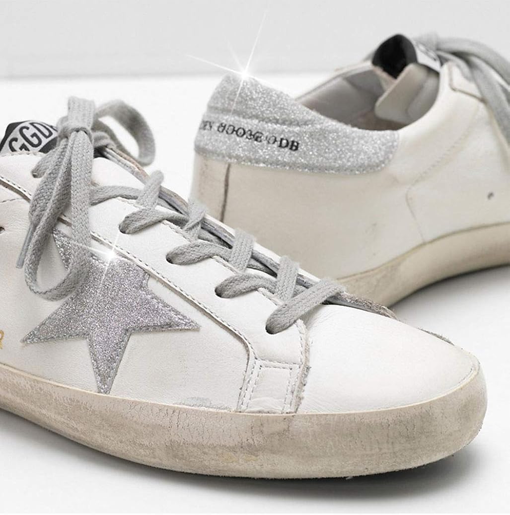 Women's Trainers Sneakers Leather Casual Walking Shoes Super Star Slide