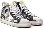 Outdoor Comfortable Flat Sport Shoes Mens High Top Sneakers Fashion Cool Lace-up Trainers