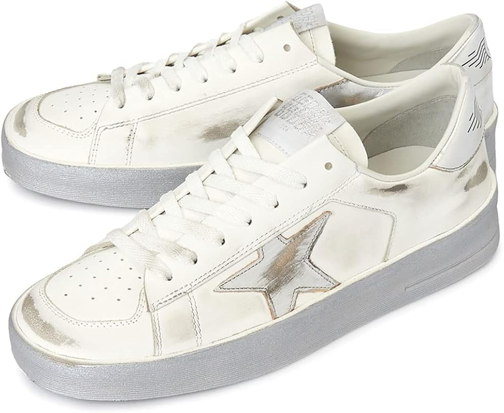 Mens Sneakers Breathable Hard-Wearing Lace-up Trainers Walking Low Flat Sport Shoes