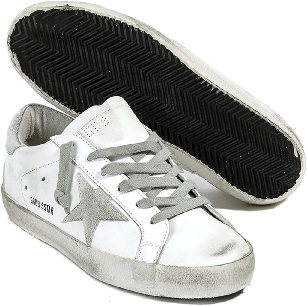 Women's Trainers Sneakers Non-Slip Leather Casual Shoes Low Top Slide