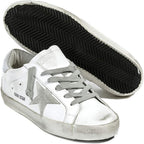 Women's Trainers Sneakers Non-Slip Leather Casual Shoes Low Top Slide