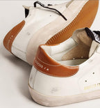 Casual Sneakers for Men Classic Retro Flat Trainers Comfortable Leather Lace-up Sport Shoes