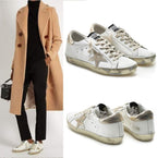 Women's Casual Sneakers Super Star Francy Sports Shoes Golden Shoes