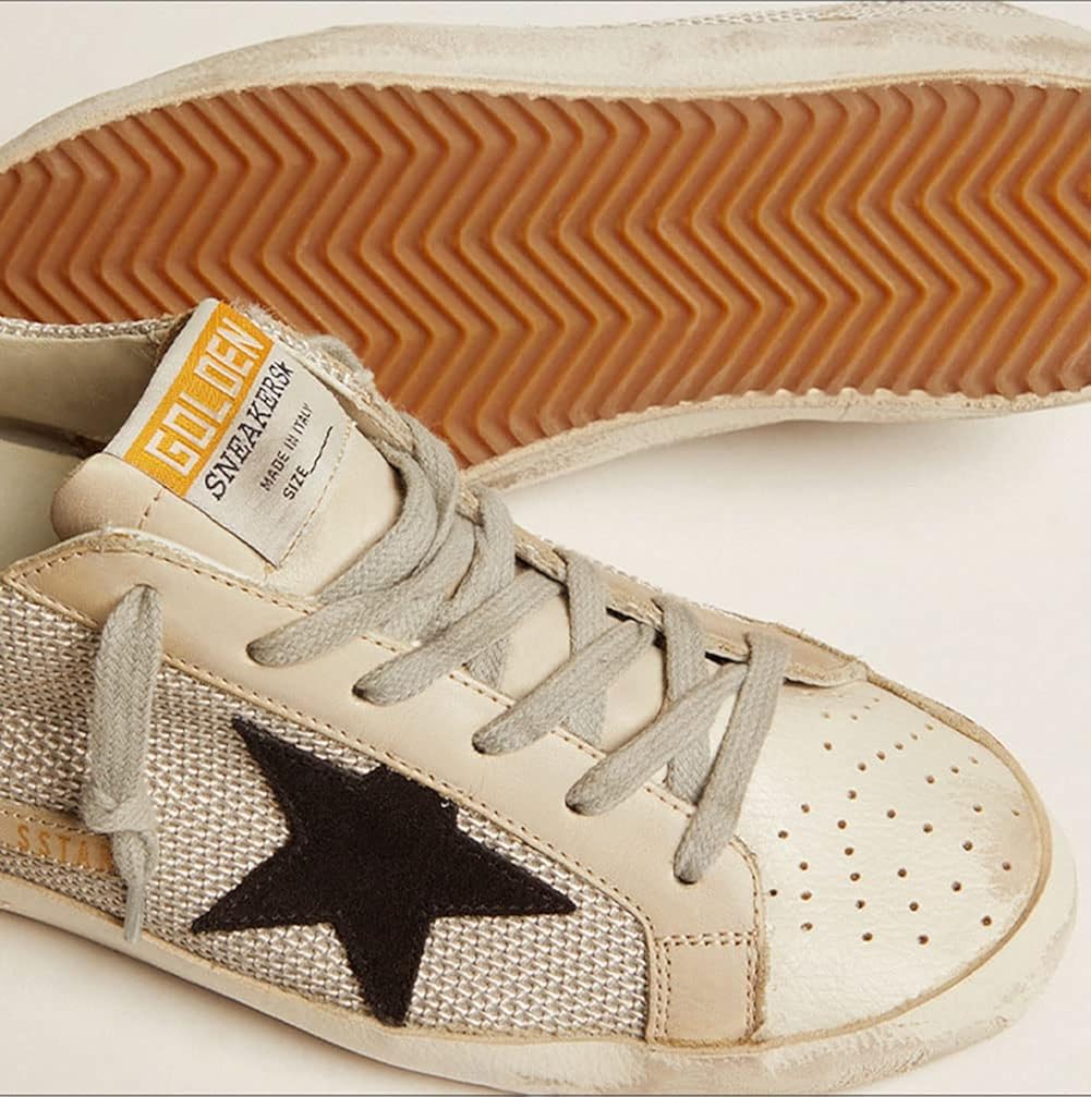 Women's Shoes Casual Breathable Lace-up Flat Trainers Leather Climbing Low Sneakers
