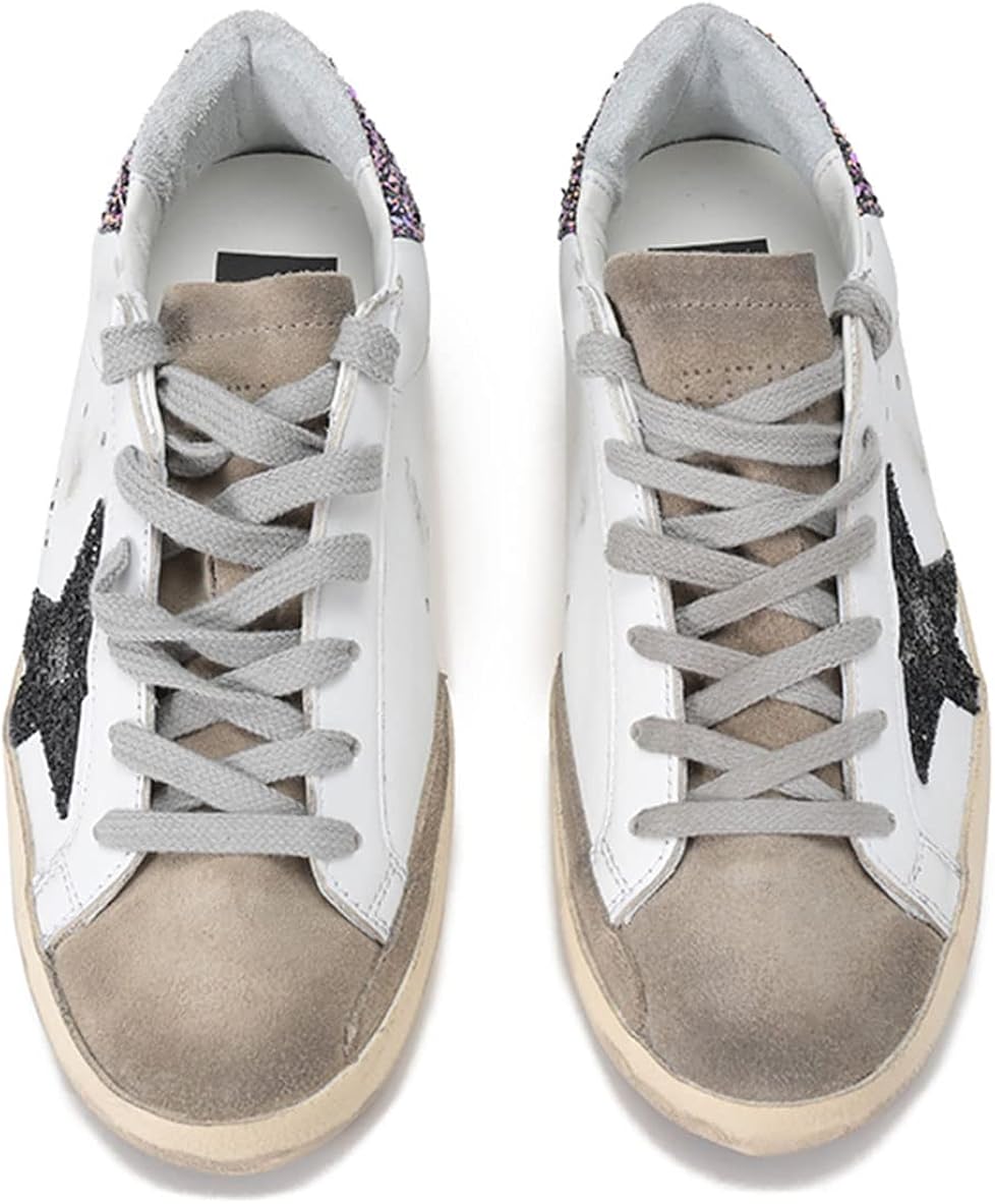 Sneakers for Men Retro Breathable Lightweight Hard-Wearing Sport Shoes Casual Leather Trainers