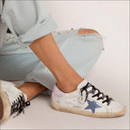 Shoes for Men Sneakers Lightweight Leather Casual Non-Slip Flat Trainers Outdoor