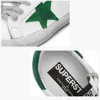 Mens Fashion Sneakers Lace Up Low Top Round Toe Star Casual Walking Flat Shoes