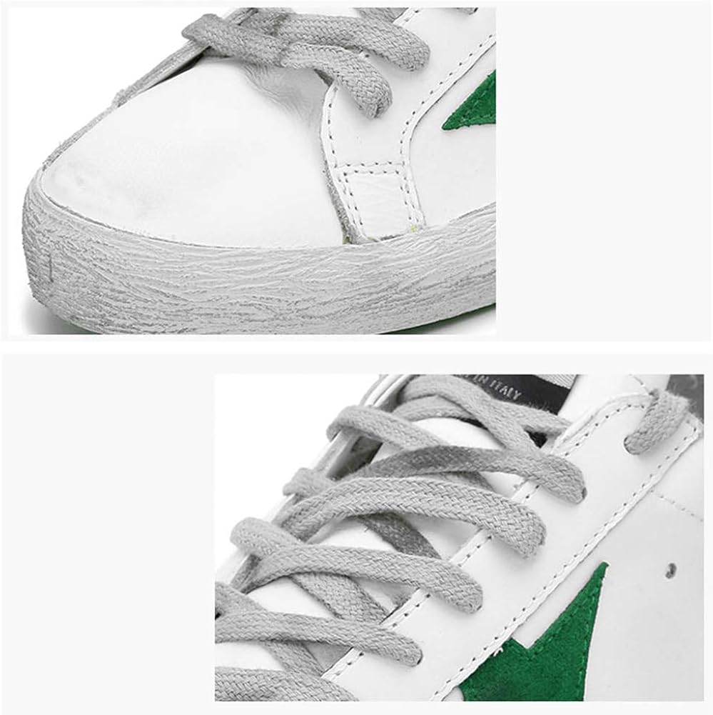 Mens Fashion Sneakers Lace Up Low Top Round Toe Star Casual Walking Flat Shoes