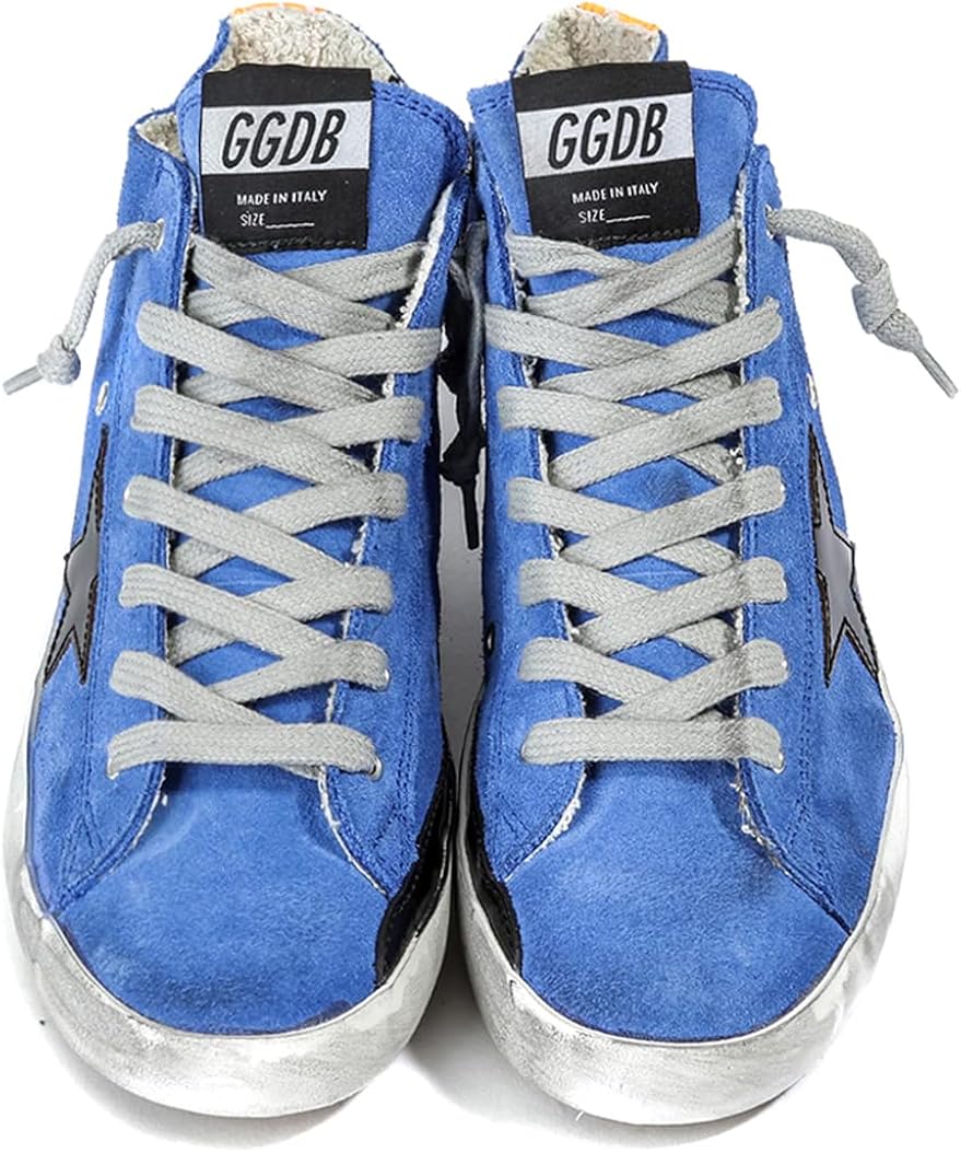 Casual Comfortable Rubber Flat Trainers Mens Walking Sneakers Retro High-top Sport Shoes