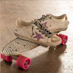 Sneakers for Women Retro Breathable Lightweight Hard-Wearing Sport Shoes Casual Leather Trainers