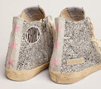 Womens Walking Sneakers Trendy Cool High-top Trainers Comfortable Outdoor Lace-up Sport Shoes