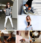 Women's Casual Sports Sneakers Non-Slip Retro Super Star Leather Shoes